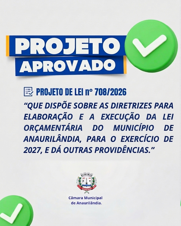 Projeto de Lei Aprovado